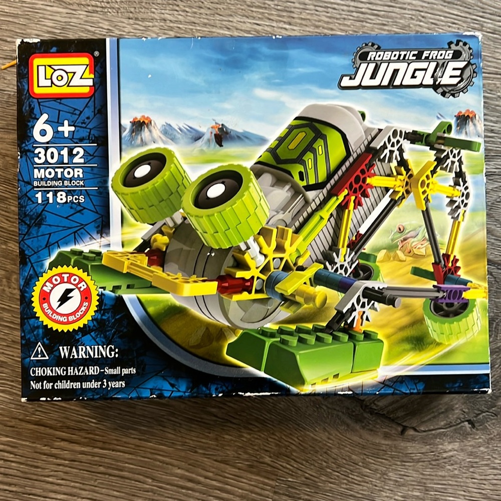 LOZ JUNGLE Robotic Frog 🐸 118pcs motor building block kit. New In Box!!